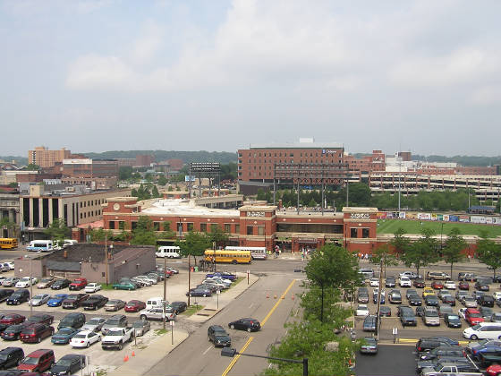 The view of Canal Park - Akron, Ohio