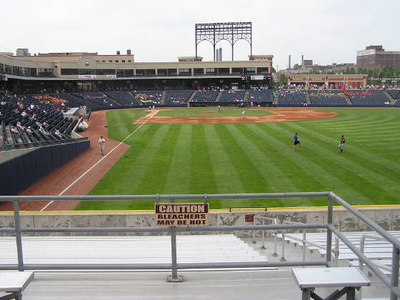 The view from Right Field - Canal Park - Akron, Oh