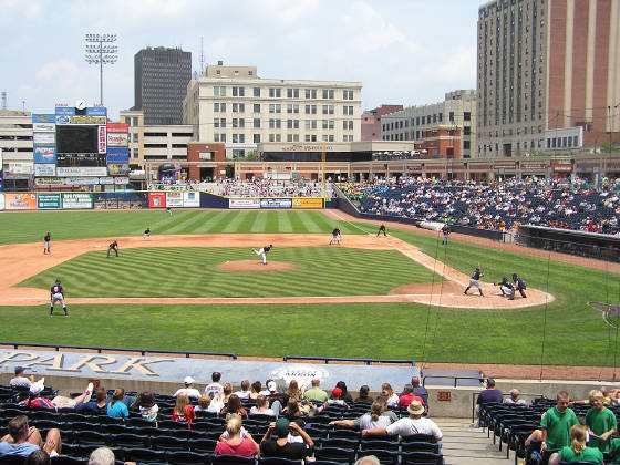 Looking at Right Field in Canal Park